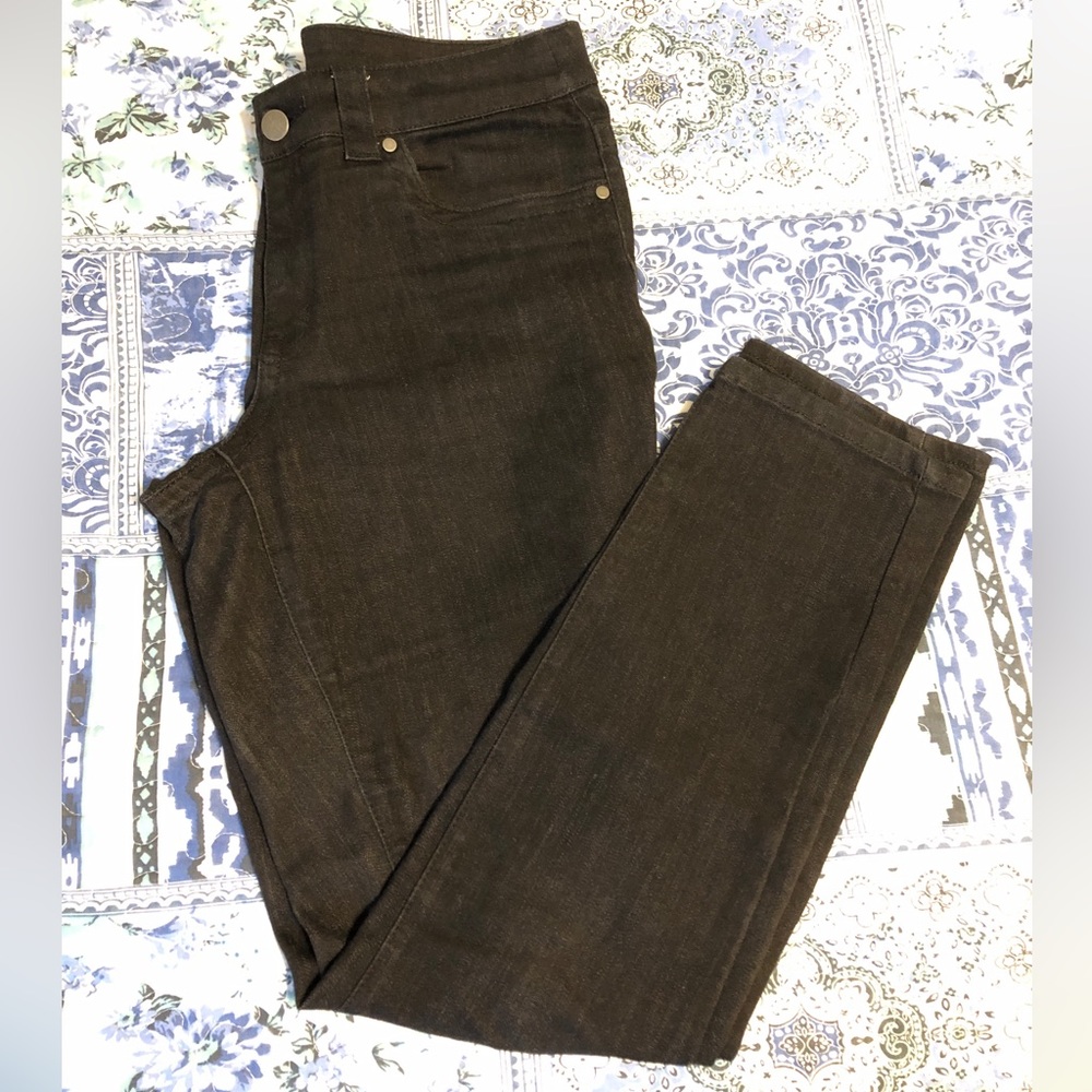 Christopher & Banks Black Straight Jeans, Sz 8